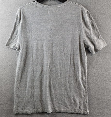 The Men’s Store at Bloomingdale’s Striped Linen Tee Men’s Size Medium Dark Slate