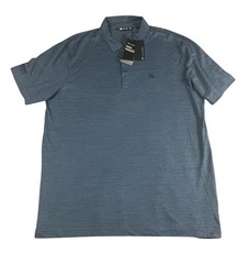 TRAVISMATHEW Golf Polo 2XL Flying Tortilla 1MP011 Blue Performance NWT