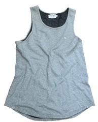 Diamond Supply Mens French Terry Tank Top Tee Shirt Sleeveless Logo Gray XL