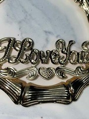 ‘I love you’ Door Knocker Hoops