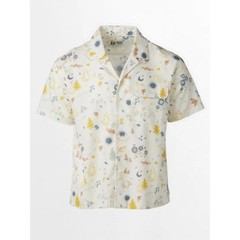 Marmot Mens M Muir Camp Novelty Papyrus Trail Mix Casual S/S Shirt NWT