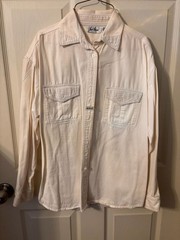 Bill Blass Vintage Cotton Button-Down Long Sleeve Shirt