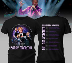 Barry Manilow The Last Concerts 2025 Tour Black All Size Shirt BB81