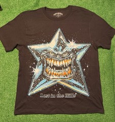Lost In the Hills Rhinestone Star T-Shirt Men’s Size Large Black / Blue Tee NEW