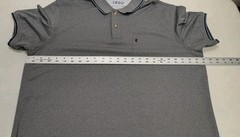 IZOD Advantage Performance Polo Shirt Mens L Stretch Gray Golf Preppy #5400