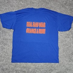 Livonia Bulldog Basketball Dog Pound Graphic T Shirt Men’s 2XL Blue Orange