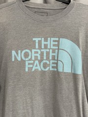 The North Face Men’s Gray Graphic Logo Crew Neck Short Sleeve Cotton Blend Tee M