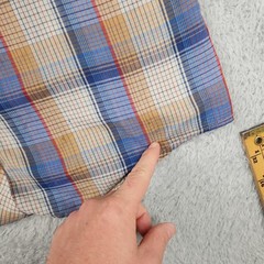 Vintage Round Up Shirt Mens Large Multicolor Plaid Western Pearl Snap 60s 70s