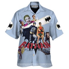 Robin Batman Catwoman Tv Series Hawaiian Shirt Short Sleeve Summer Beach Size