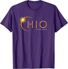 Total Solar Eclipse 2024 Ohio State 8th Of April Unisex T-Shirt