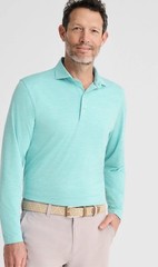 Johnnie-O Men’s M Caicos Swing Featherweight Long Sleeve Performance Polo Shirt