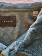 Pacsun Green Velour Patterned Polo size S Mens Shirt NWT