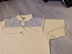 Footjoy Performance Golf Polo Shirt Yellow Mens Medium