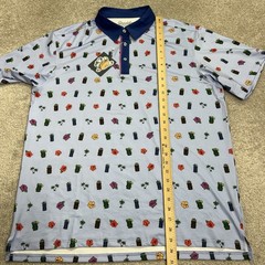 RSVLTS Polo Shirt Men XL Blue Breakfast Balls Its 5 Under Par Stretch Hawaii NWT