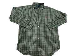 Ralph Lauren Men’s Size Med Blake lightweight, cotton plaid, long sleeve Shirt