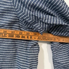 Duluth Trading Co Men’s Free Swingin’ Flannel Relaxed Fit Shirt Stripe Blue 4XL