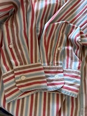 J. Crew Secret Wash Shirting Button Up Long Sleeve Shirt Size XL Red Blue Brown