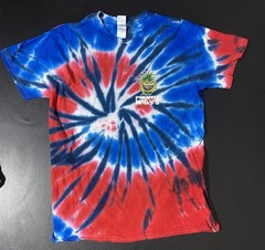 Pineapple Wilys Tie Die T-shirt Size Medium 100% Cotton
