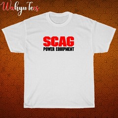 New Scag Power Equipment Logo Black/Grey/Navy/White Size S-5XL Unisex T-Shirt