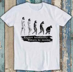 Reject Humanity Return To Monke Movie Funny Gift Tee T Shirt 2692