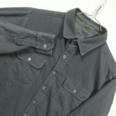 Kuhl Shirt Mens Medium Gray Cotton Wool Blend Long Sleeve Button Up Outdoors