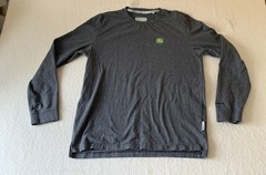 John Deere Combo Long Sleeve Gray Shirt Large + Adjustable Baseball Cap