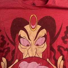 Disney Aladdin Shirt Mens XXL 2XL Red Jafar No Wifi Short Sleeve Theme Park