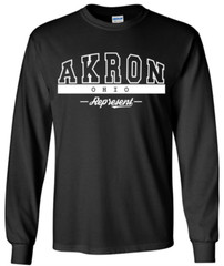 Akron Ohio State T-Shirt Long Sleeve Graphic Tees Unisex Apparel Design