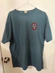 NWOT Men’s Blue 84 Large Okoboji Lake Paradise Teal Short-Sleeve T-Shirt