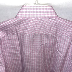 Chester Barrie Dress Shirt Mens Size Large Pink Gingham Business Formal