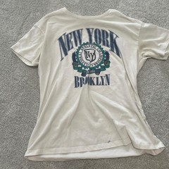 Wonder-nation Men’s White and Cream T-shirt