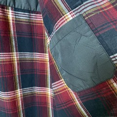 Kuhl Phantom Cotton Wool Blend Plaid Flannel Shirt Mens Size Large Red and Blue