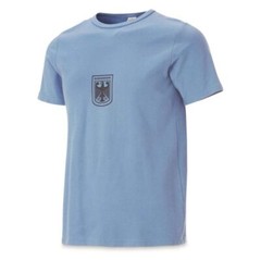 German Army Bundeswehr Eagle 100% Cotton T Shirt S to XXL Blue Military Surplus