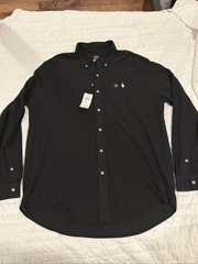 Polo Ralph Lauren New Men’s XL Black Featherweight Mesh Long Sleeve Button Down
