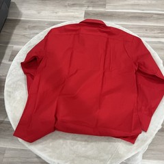 D’Amante Men’s Red Dress Shirt 17 32/33 Long Sleeve Button Front Career PK NWT