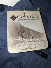 Columbia PFG Omni Shade Fishing Shirt Mens XL Blue Lake Long Sleeve Outdoor NWT