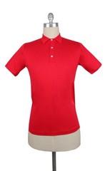 Fiori Di Lusso Red Solid Cotton Polo – (FL89238)