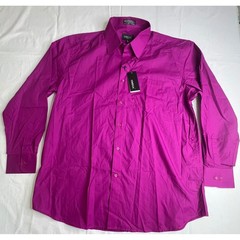 Omega Italy Purple Dress Shirt Men’s XL 17-17.5 34/35 Long Sleeve NWT