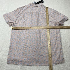 Rails Waimea Shirt Mens Small Pink Floral Blossom Short Sleeve Button Up