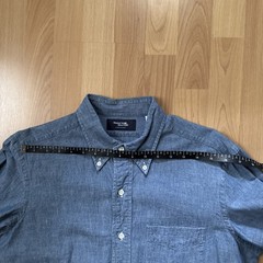 Men’s Kamakura Shirts Tokyo Slim Fit Sport Chambray Shirt Ivy Style 16-33.5