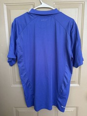 AriatTEK Mens M Medium Heat Series Short Sleeve Blue Performance Golf Polo Shirt