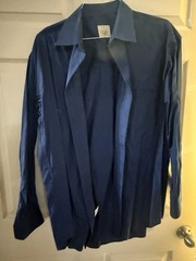 Stubbs Navy Blue Made in Texas USA – L-Cowboy Western Shirt Top