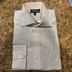 New Bonobos Wrinkle Free long sleeve collared Shirt 16×36 Standard Fit