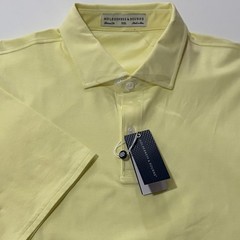 Holderness & Bourne The Hunter Polo Citron & White Golf Shirt Mens XXL NWT Soft