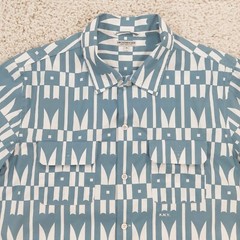 Knickerbocker NYC Flapjack Shirt Sz M ‘Spades’ Camp Collar Button Short Sleeve