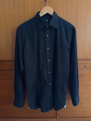 Banana Republic Tailored Fit Dress Shirt Black Medium 32/33
