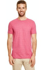 Gildan G640 Adult Unisex Softstyle® tshirt SM Small Heather Cardinal Red Shirt