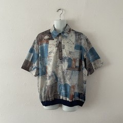 VINTAGE FULTON STREET SHIRT WORKS – XL – MULTI – CRAZY PRINT RETRO FUNKY
