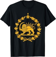 Lion and Sun Iran Persian Flag Iran Shir o Khorshid Graphic unisex T-Shirt