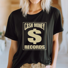 Vintage Cash Money Design Records 90s Music T-Shirt